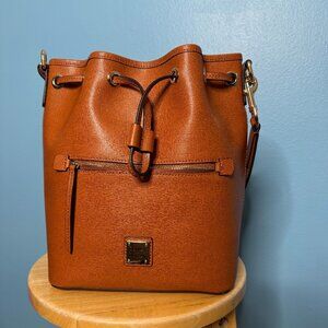 Dooney & Bourke Leather Drawstring Satchel